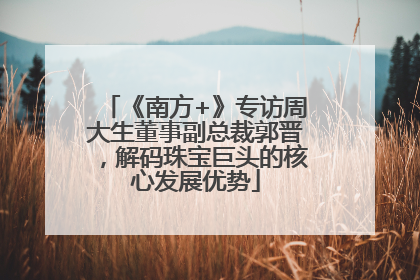 《南方+》专访周大生董事副总裁郭晋,解码珠宝巨头的核心发展优势