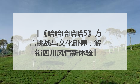 《哈哈哈哈哈5》方言挑战与文化碰撞，解锁四川风情新体验