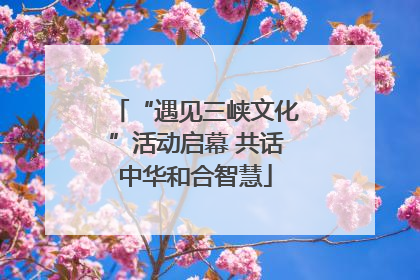 “遇见三峡文化”活动启幕 共话中华和合智慧