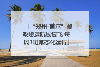 “郑州-首尔”邮政货运航线复飞 每周3班常态化运行