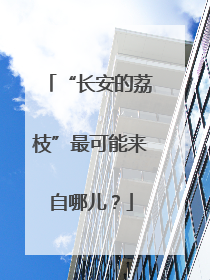 “长安的荔枝”最可能来自哪儿？