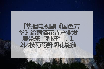 热播电视剧《国色芳华》给菏泽花卉产业发展带来“利好”，1.2亿枝芍药鲜切花绽放“国色芳华”