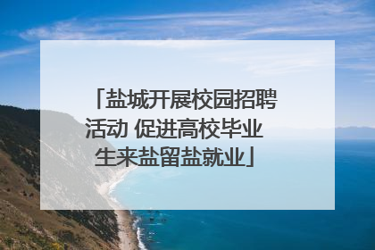 盐城开展校园招聘活动 促进高校毕业生来盐留盐就业