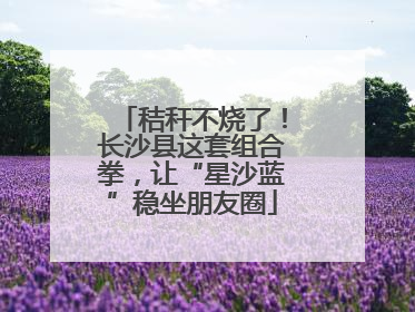 秸秆不烧了！长沙县这套组合拳，让“星沙蓝”稳坐朋友圈