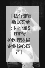 私有部署+数据安全：同心雁S-ERP守护医疗器械企业核心资产