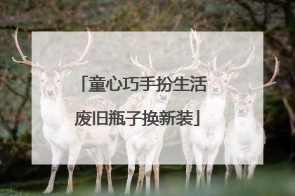 童心巧手扮生活 废旧瓶子换新装
