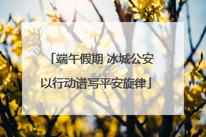 端午假期 冰城公安以行动谱写平安旋律