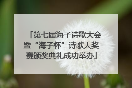 第七届海子诗歌大会暨“海子杯”诗歌大奖赛颁奖典礼成功举办