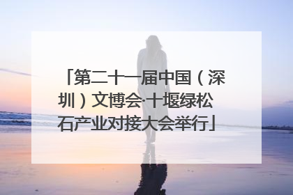 第二十一届中国（深圳）文博会·十堰绿松石产业对接大会举行