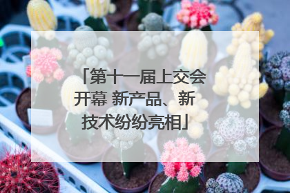 第十一届上交会开幕 新产品、新技术纷纷亮相