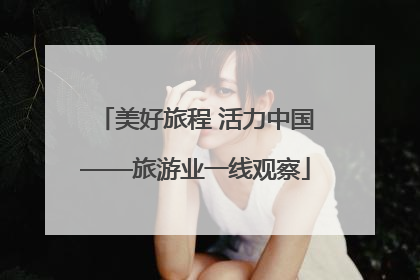 美好旅程 活力中国——旅游业一线观察