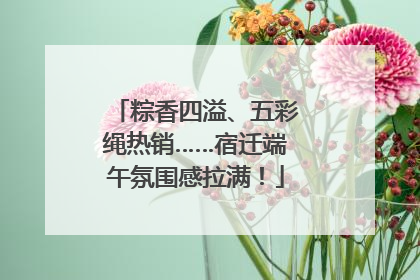 粽香四溢、五彩绳热销……宿迁端午氛围感拉满！