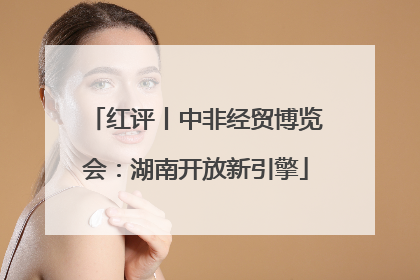 红评丨中非经贸博览会：湖南开放新引擎