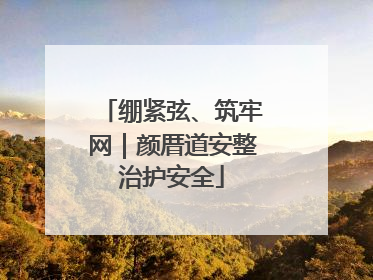 绷紧弦、筑牢网｜颜厝道安整治护安全