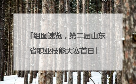 组图速览，第二届山东省职业技能大赛首日