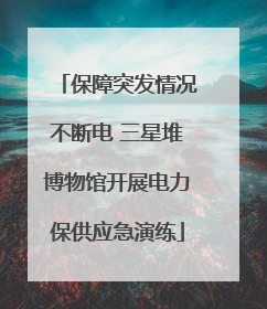 保障突发情况不断电 三星堆博物馆开展电力保供应急演练