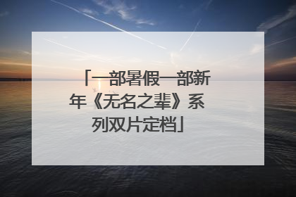 一部暑假一部新年《无名之辈》系列双片定档