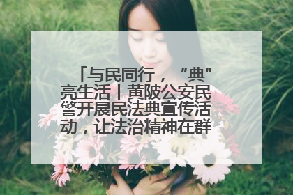 与民同行，“典”亮生活丨黄陂公安民警开展民法典宣传活动，让法治精神在群众心中落地生根