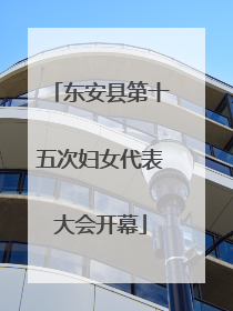 东安县第十五次妇女代表大会开幕