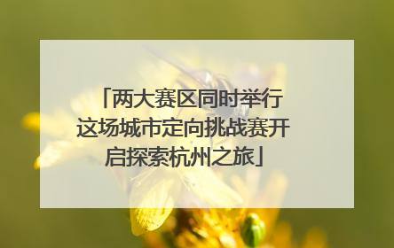 两大赛区同时举行 这场城市定向挑战赛开启探索杭州之旅