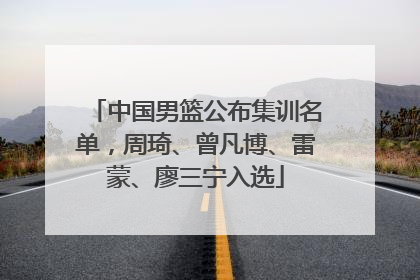 中国男篮公布集训名单，周琦、曾凡博、雷蒙、廖三宁入选