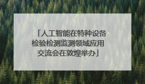 人工智能在特种设备检验检测监测领域应用交流会在敦煌举办