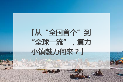 从“全国首个”到“全球一流”，算力小镇魅力何来？