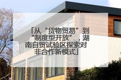 从“货物贸易”到“制度型开放”，湖南自贸试验区探索对非合作新模式