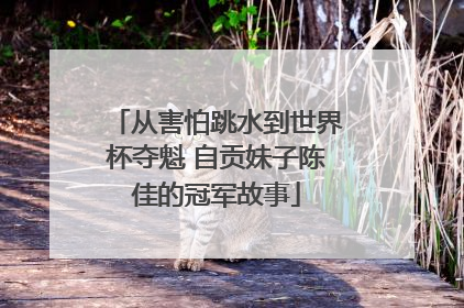 从害怕跳水到世界杯夺魁 自贡妹子陈佳的冠军故事