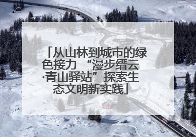从山林到城市的绿色接力 “漫步缙云·青山驿站”探索生态文明新实践