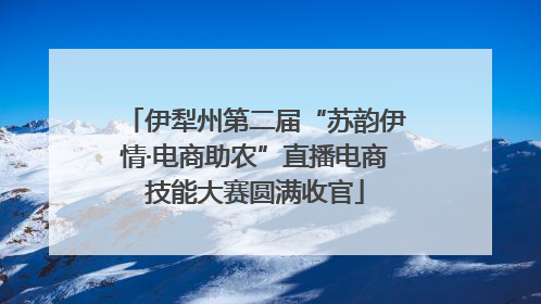 伊犁州第二届“苏韵伊情·电商助农”直播电商技能大赛圆满收官