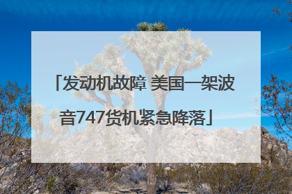 发动机故障 美国一架波音747货机紧急降落