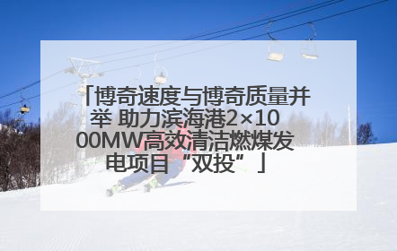 博奇速度与博奇质量并举 助力滨海港2×1000MW高效清洁燃煤发电项目“双投”