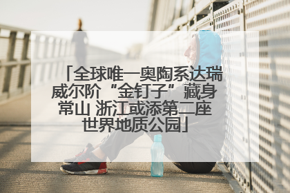 全球唯一奥陶系达瑞威尔阶“金钉子”藏身常山 浙江或添第二座世界地质公园