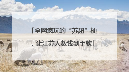 全网疯玩的“苏超”梗，让江苏人数钱到手软