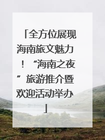 全方位展现海南旅文魅力！“海南之夜”旅游推介暨欢迎活动举办