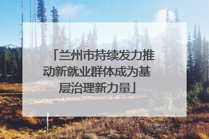 兰州市持续发力推动新就业群体成为基层治理新力量