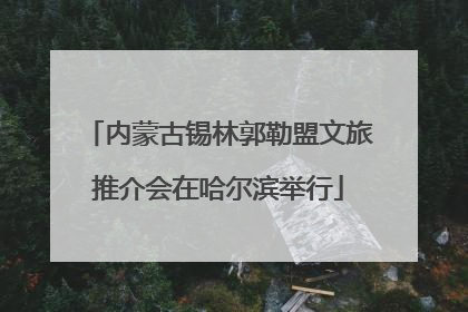 内蒙古锡林郭勒盟文旅推介会在哈尔滨举行