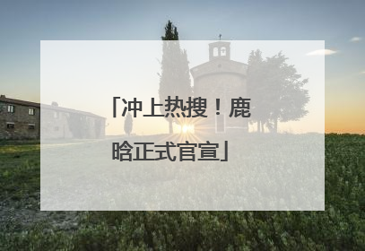 冲上热搜！鹿晗正式官宣