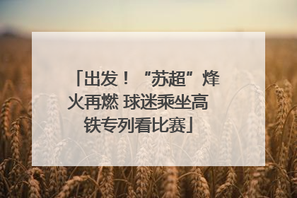 出发！“苏超”烽火再燃 球迷乘坐高铁专列看比赛