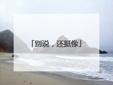 别说，还挺像