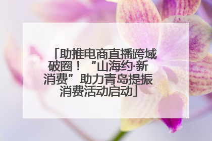 助推电商直播跨域破圈！“山海约·新消费”助力青岛提振消费活动启动