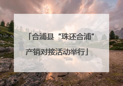 合浦县“珠还合浦”产销对接活动举行