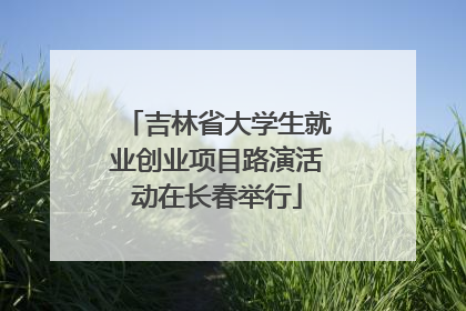 吉林省大学生就业创业项目路演活动在长春举行