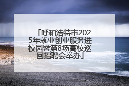 呼和浩特市2025年就业创业服务进校园暨第8场高校巡回招聘会举办