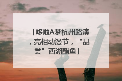 哆啦A梦杭州路演，亮相动漫节，“品尝”西湖醋鱼