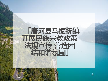 唐河县马振抚镇开展民族宗教政策法规宣传 营造团结和谐氛围