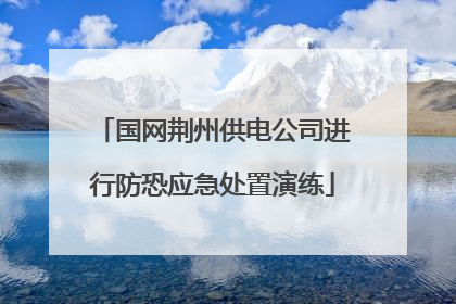 国网荆州供电公司进行防恐应急处置演练