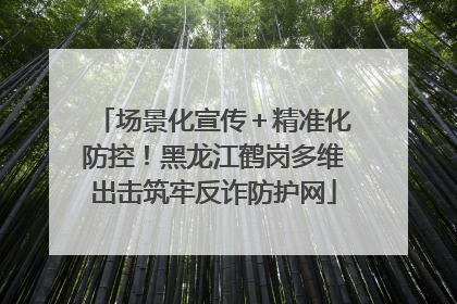 场景化宣传＋精准化防控！黑龙江鹤岗多维出击筑牢反诈防护网