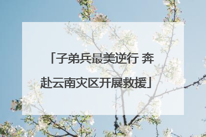 子弟兵最美逆行 奔赴云南灾区开展救援